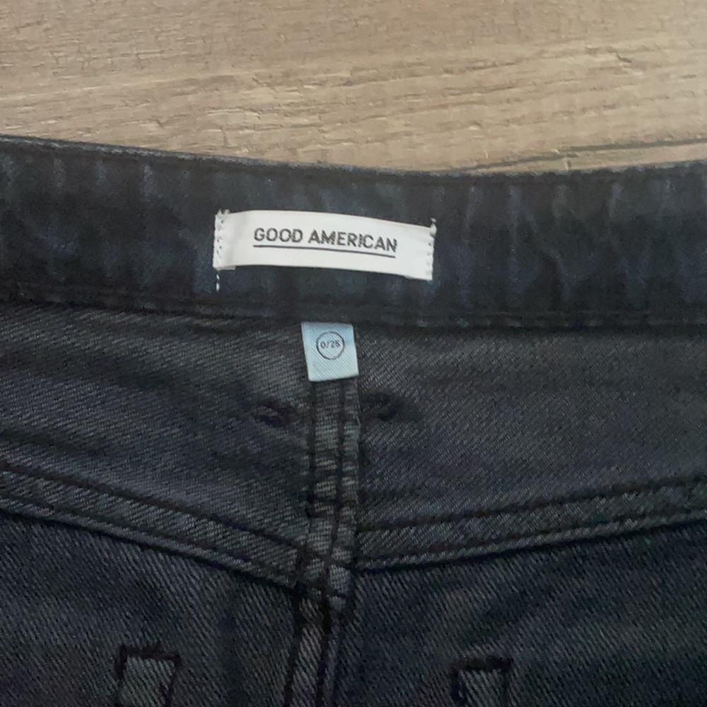 Good American Dark jean skirt size 25 - Picture 3 of 4